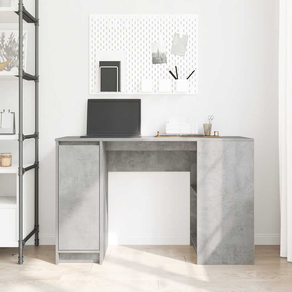 Betonszürke forgácslap íróasztal 120x42x76 cm