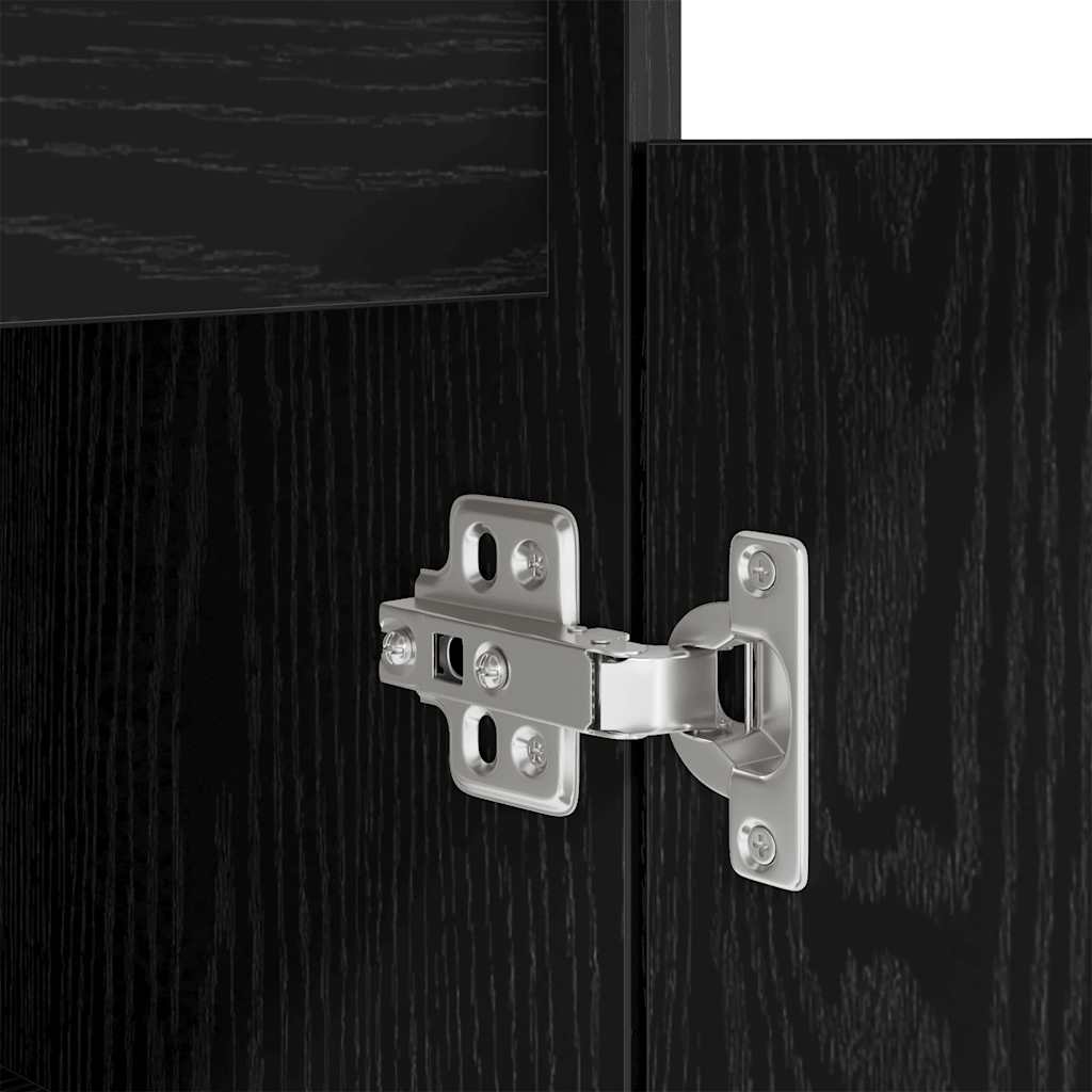 Fekete tölgy forgácslap íróasztal 86x49x76 cm