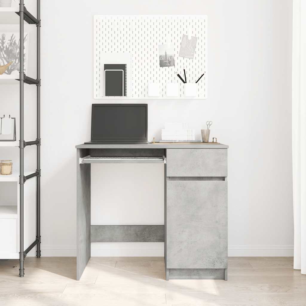 Betonszürke forgácslap íróasztal 86x49x76 cm Betonszürke forgácslap íróasztal 86x49x76 cm