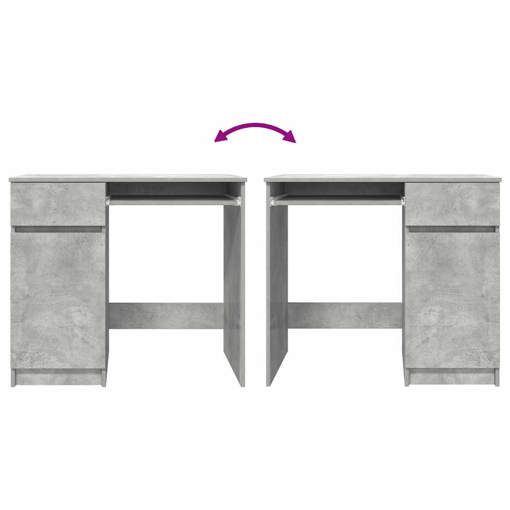 Betonszürke forgácslap íróasztal 86x49x76 cm Betonszürke forgácslap íróasztal 86x49x76 cm
