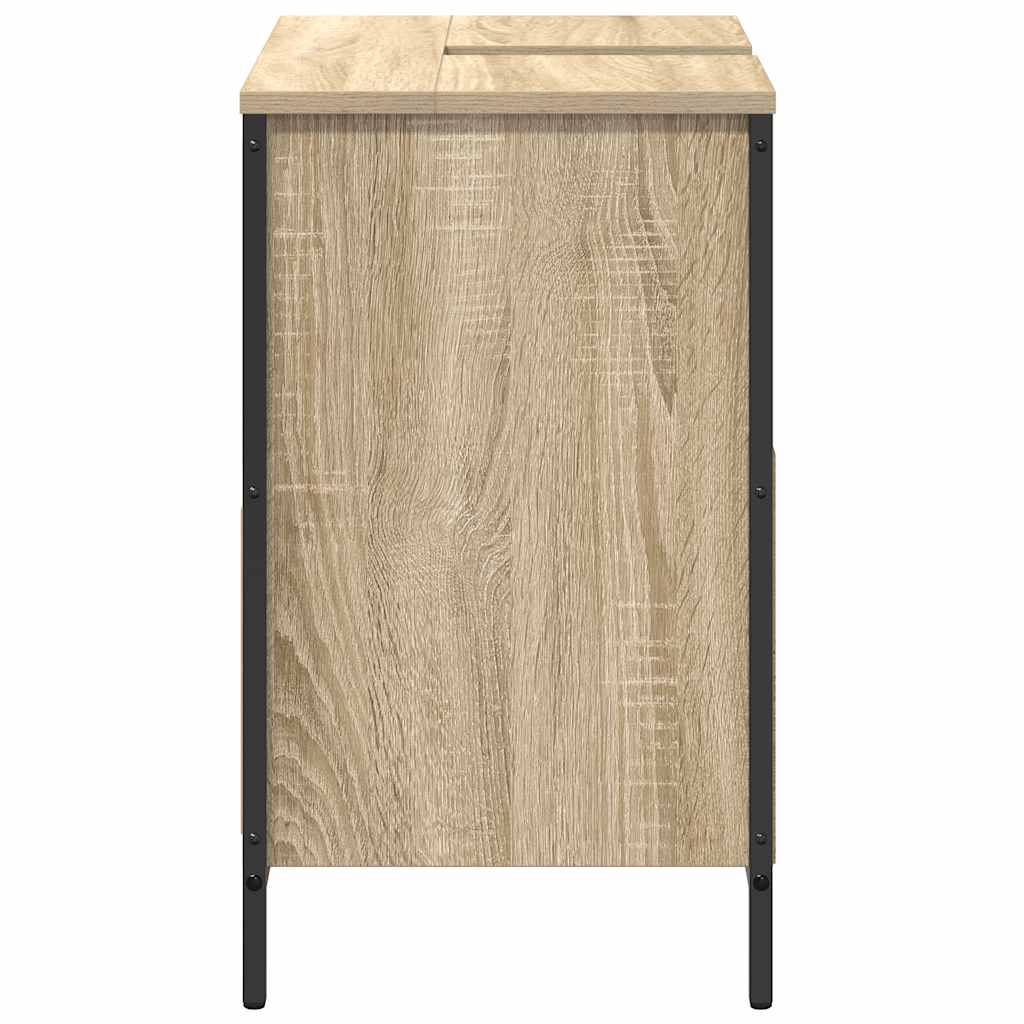 Sonoma tölgy fürdőszobai mosdószekrény fiókokkal 60x34,5x60 cm