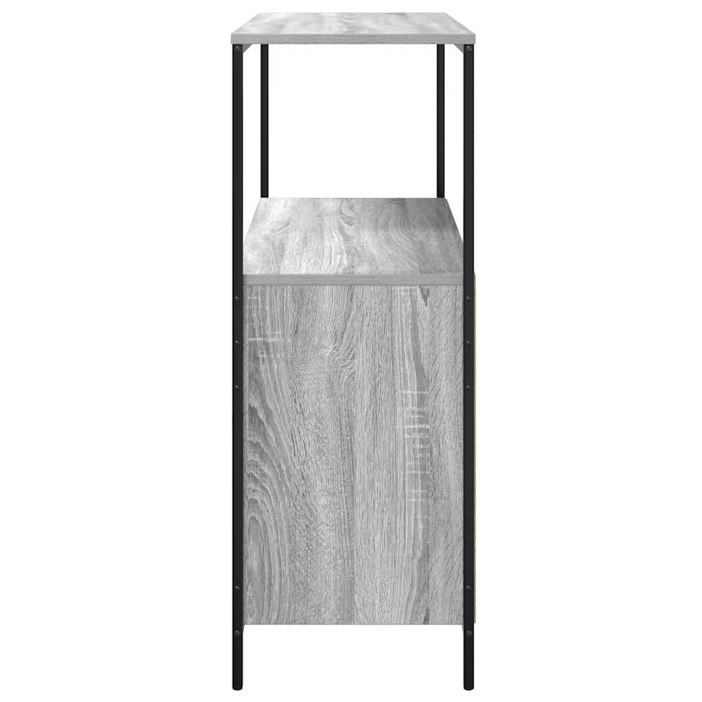 Szürke sonoma fürdőszobaszekrény polcokkal 76,5x35x95 cm