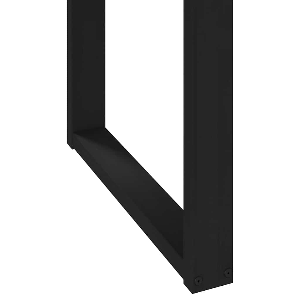 Étkezőasztal noain u-alakú lábak 180x90x75 cm tömörfa fenyőfa