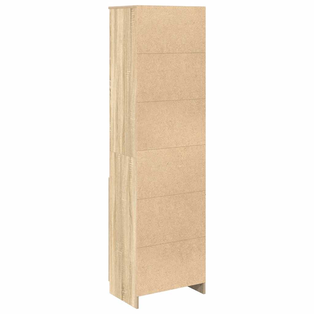 Sonoma tölgy szerelt fa magasszekrény 50x35x180 cm