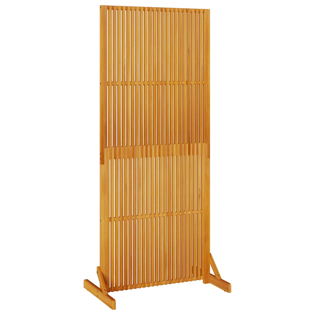 Tömör akácfa adatvédelmi paraván beltéri/kültéri 180,5 cm