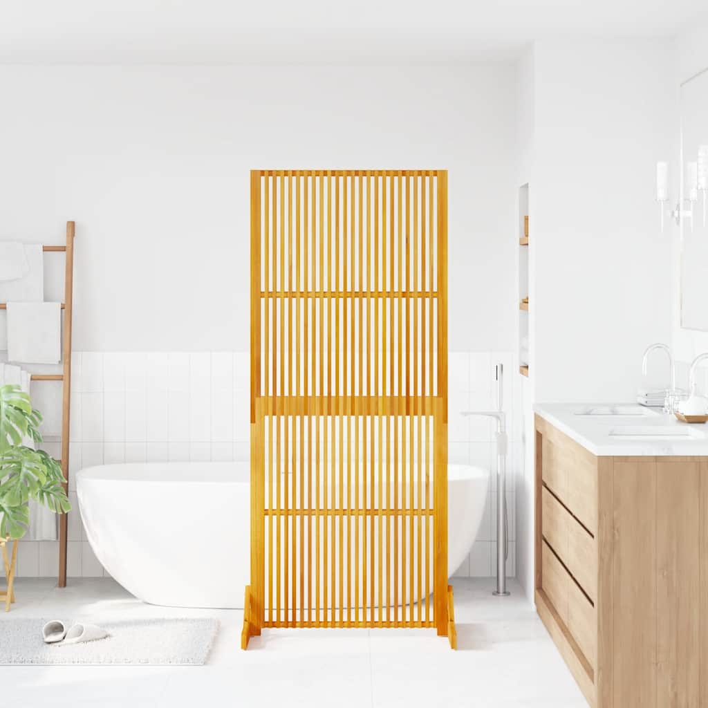 Tömör akácfa adatvédelmi paraván beltéri/kültéri 180,5 cm