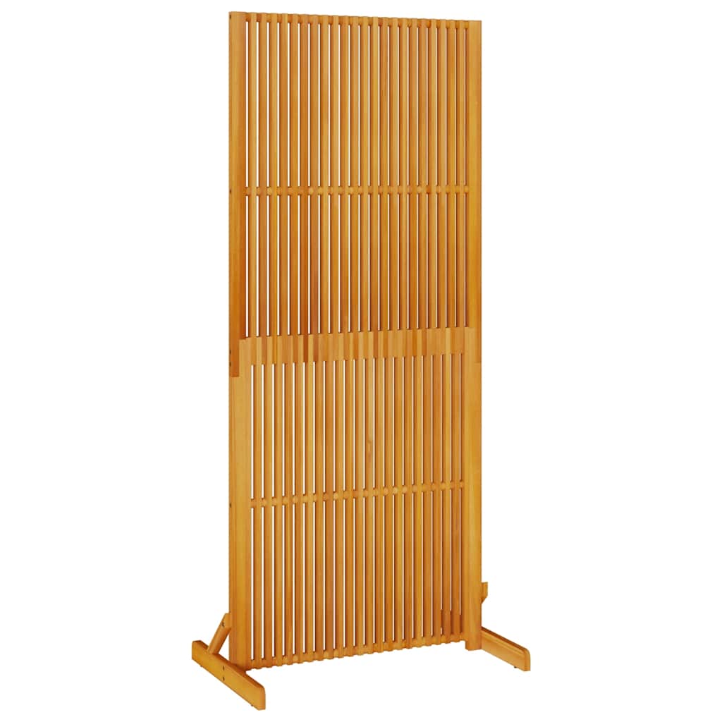 Tömör akácfa adatvédelmi paraván beltéri/kültéri 180,5 cm