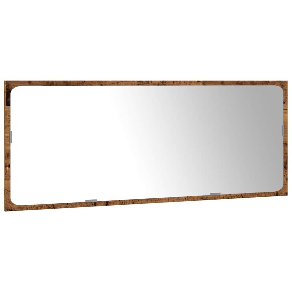 3 részes antik fa színű szerelt fa fürdőszobai bútorszett