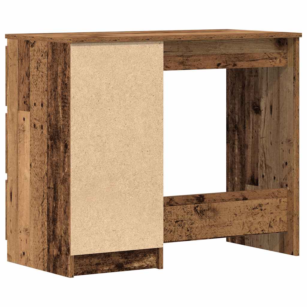 Antik fa szerelt fa íróasztal 90x45x76 cm