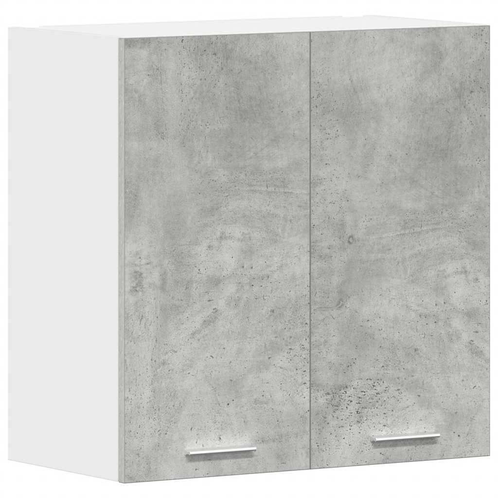 Betonszürke szerelt fa konyhai fali szekrény 60x31x60 cm