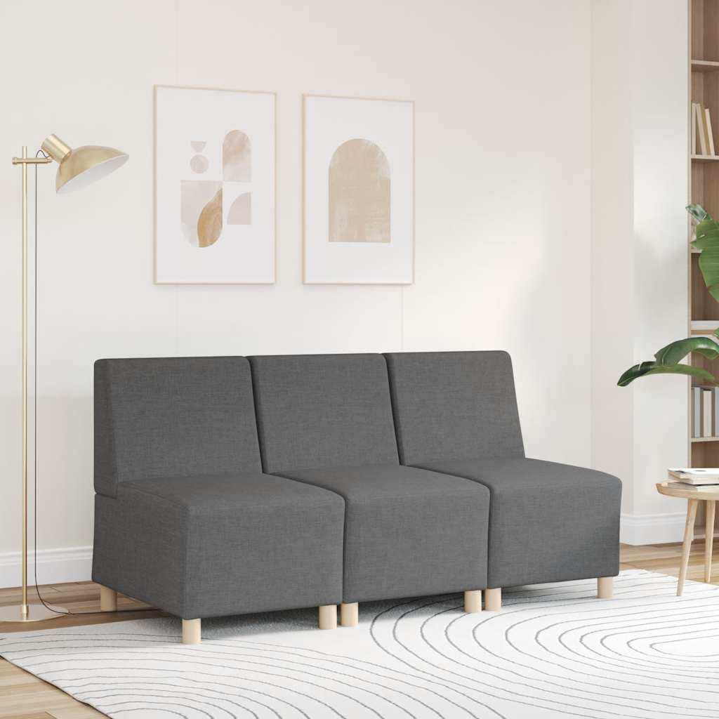 Sötétszürke szövet kanapéfotel 55 cm Sötétszürke szövet kanapéfotel 55 cm