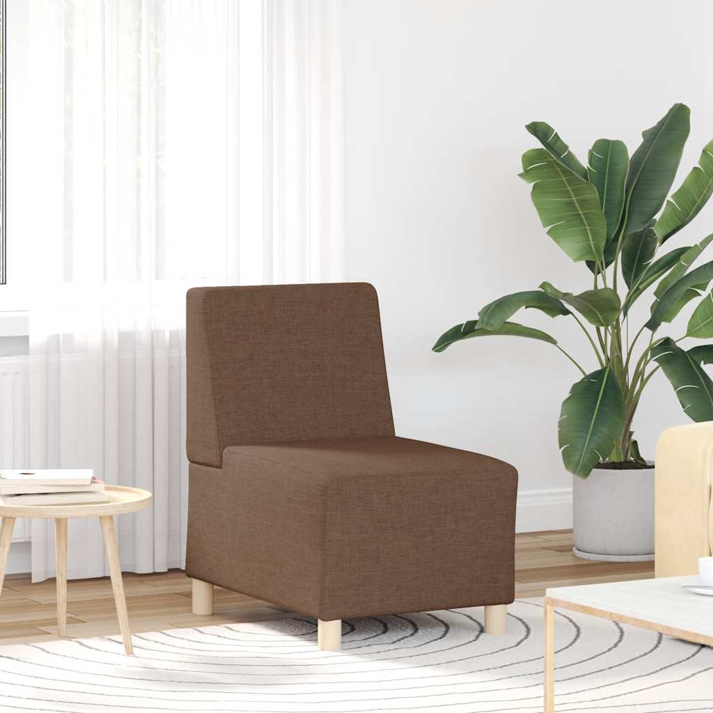 Barna szövet kanapéfotel 55 cm