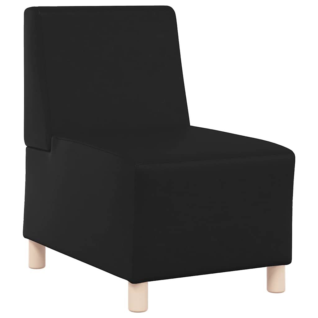 Fekete műbőr kanapéfotel 55 cm Fekete műbőr kanapéfotel 55 cm