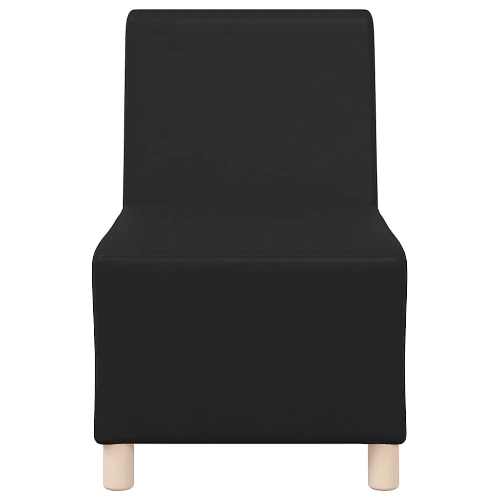 Fekete műbőr kanapéfotel 55 cm Fekete műbőr kanapéfotel 55 cm
