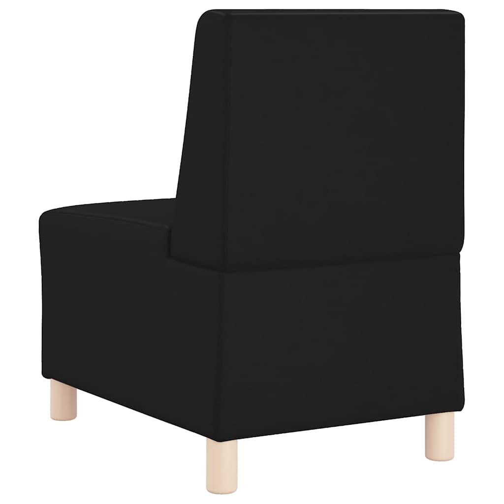 Fekete műbőr kanapéfotel 55 cm Fekete műbőr kanapéfotel 55 cm