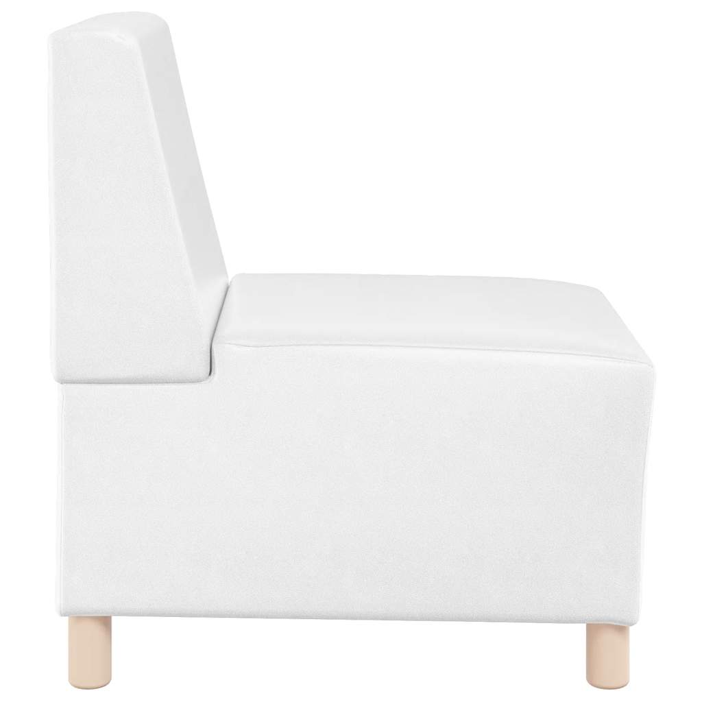 Fehér műbőr fotel 55 cm Fehér műbőr fotel 55 cm