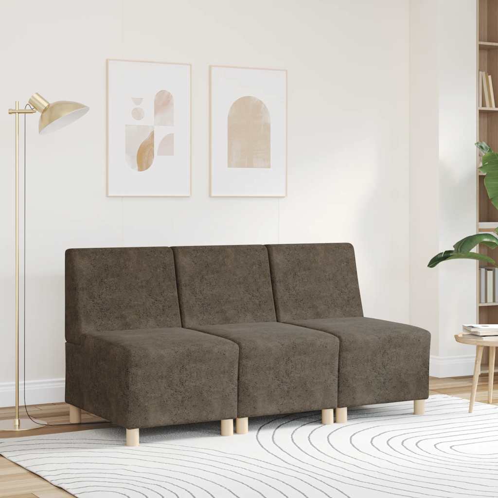Sötétszürke művelúr kanapéfotel 55 cm