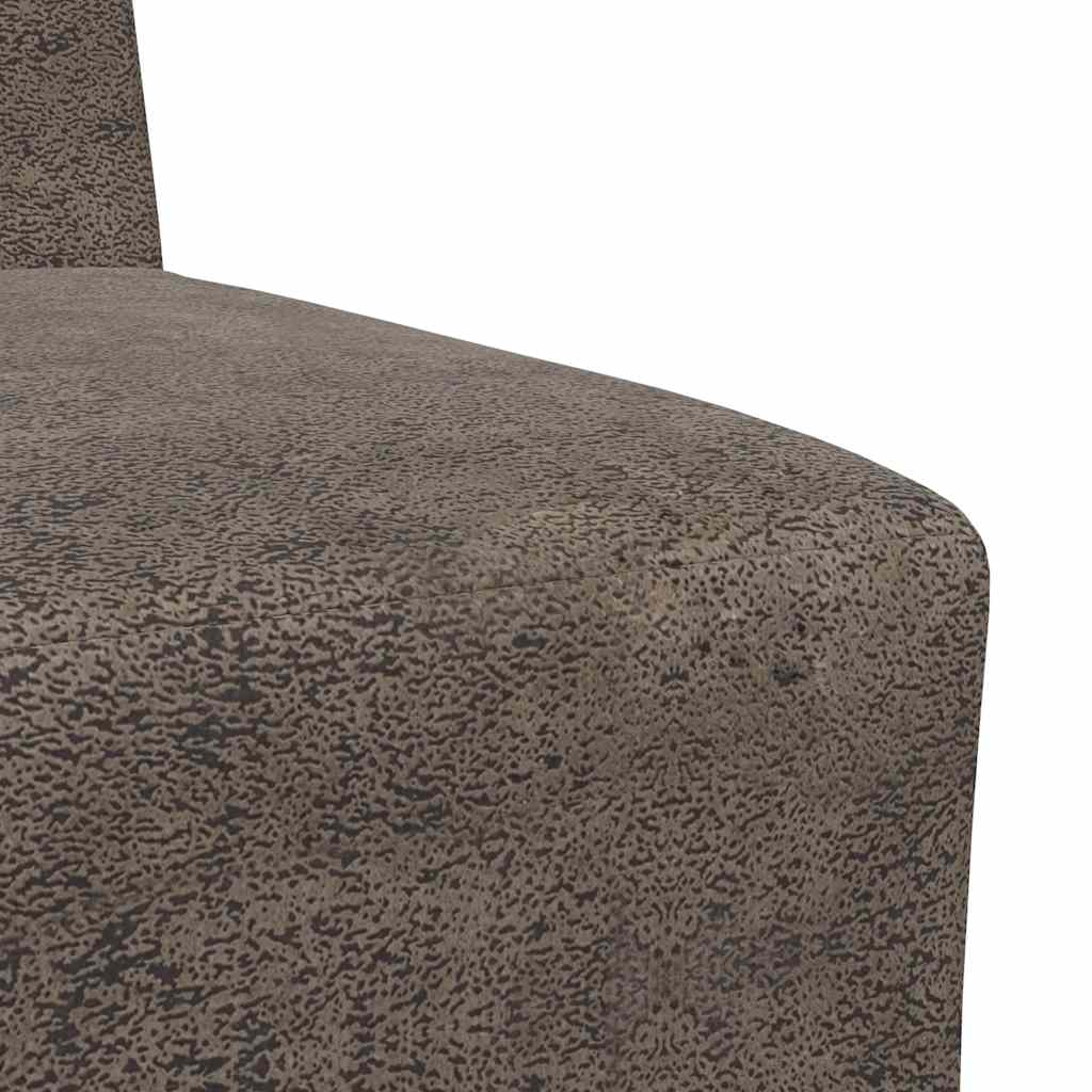 Sötétszürke művelúr kanapéfotel 55 cm