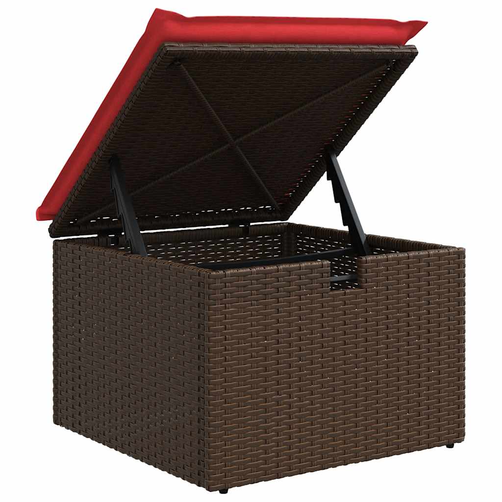 6 részes barna polyrattan kerti ülőgarnitúra párnával 6 részes barna polyrattan kerti ülőgarnitúra párnával