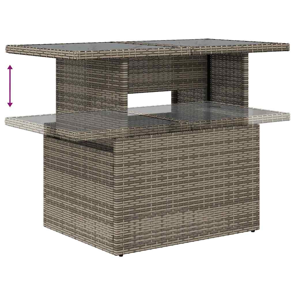 5 részes szürke polyrattan kerti ülőgarnitúra párnákkal 5 részes szürke polyrattan kerti ülőgarnitúra párnákkal