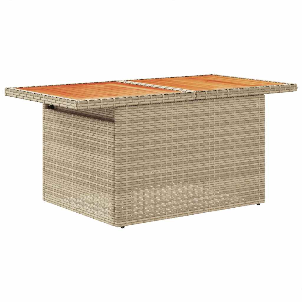 7 részes bézs polyrattan kerti ülőgarnitúra párnákkal 7 részes bézs polyrattan kerti ülőgarnitúra párnákkal