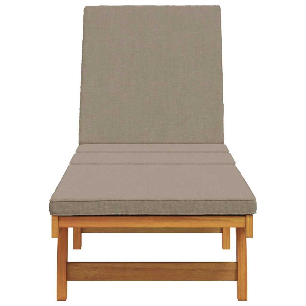 Napozó barna 199 x 63 x 85 cm tömör akácfa