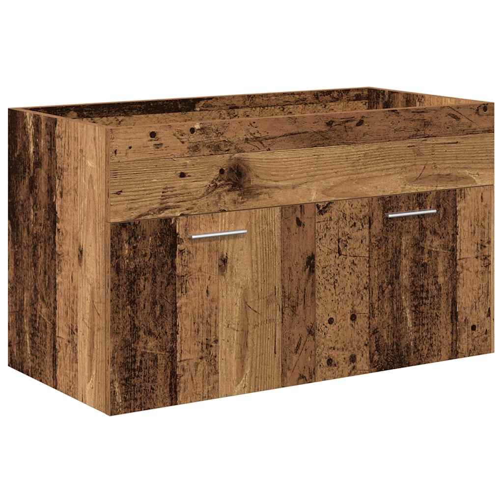 Antik fa mosogatószekrény beépített medencével és csapteleppel