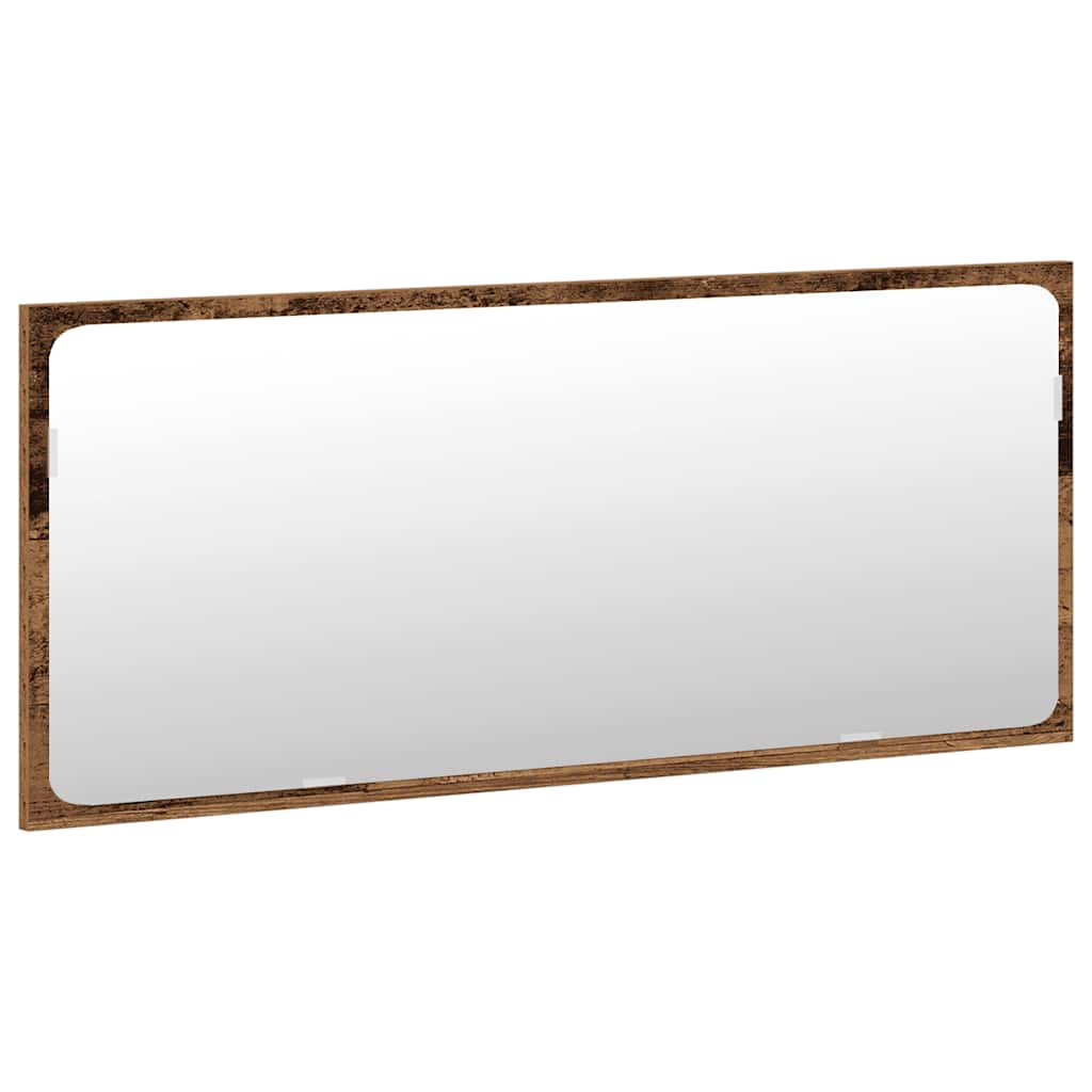 3 részes antik fa színű szerelt fa fürdőszobai bútorszett