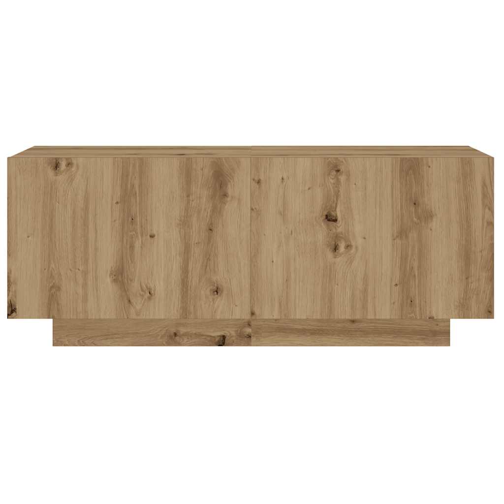 Kézműves tölgy színű szerelt fa éjjeliszekrény 100 x 35 x 40 cm