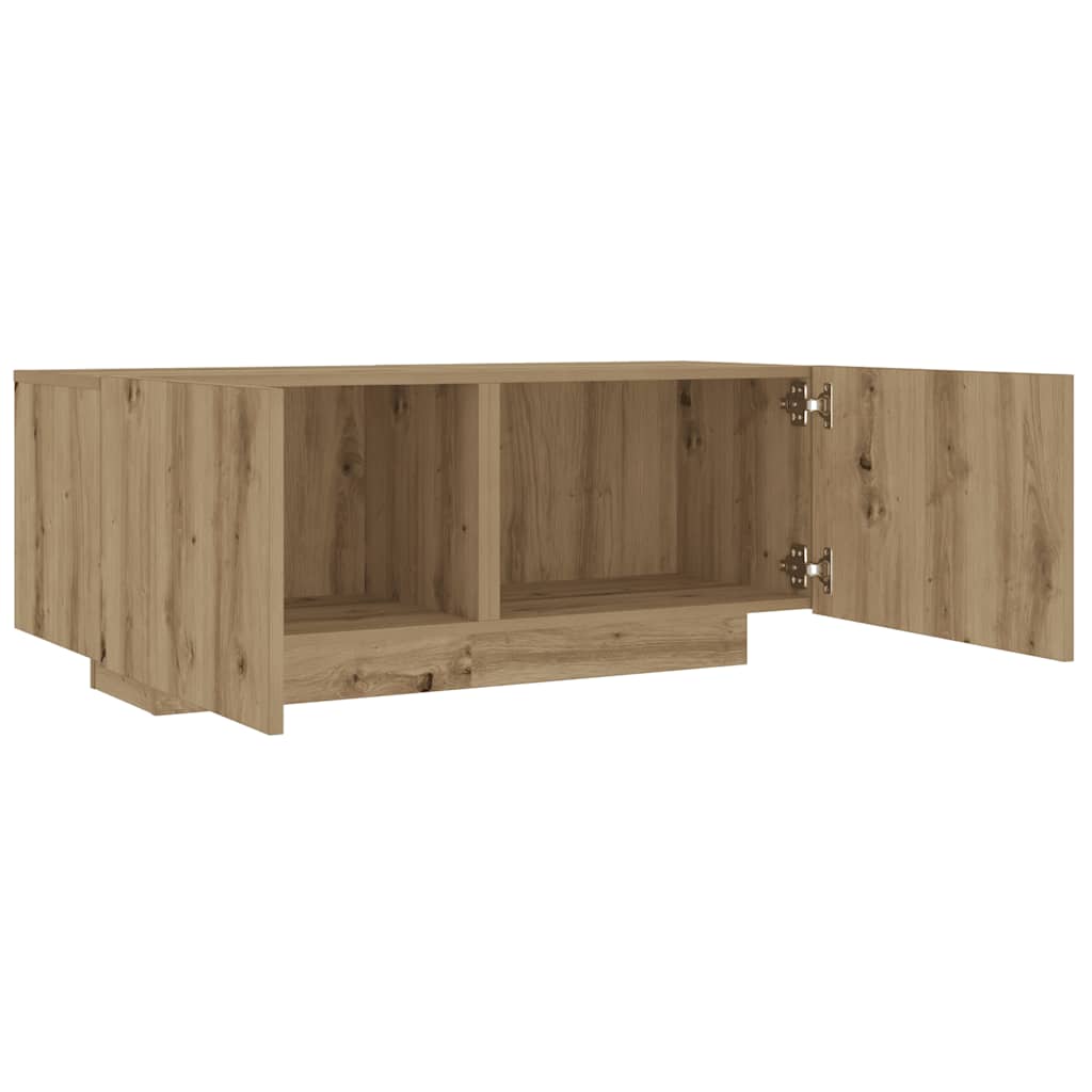 Kézműves tölgy színű szerelt fa éjjeliszekrény 100 x 35 x 40 cm