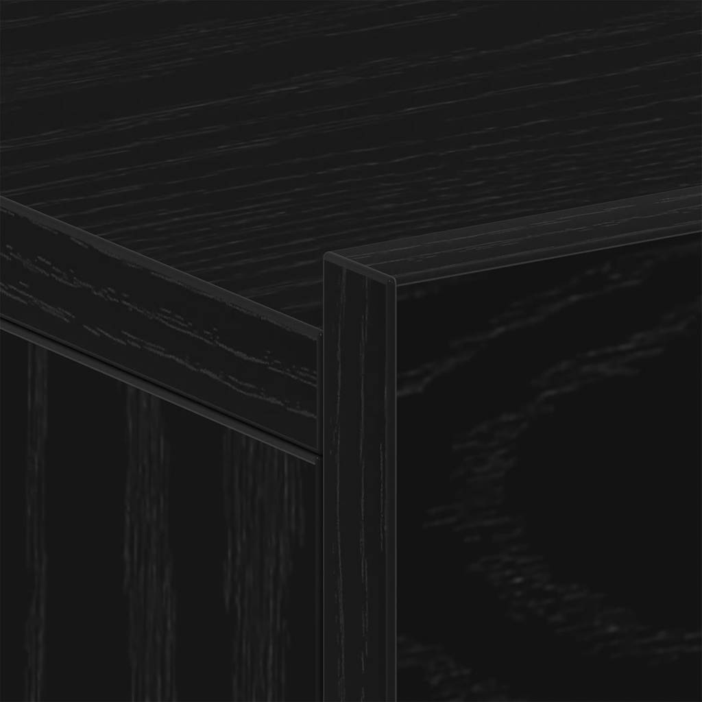 2 db fekete tölgyfa úszó éjjeliszekrény 40 x 32 x 15 cm