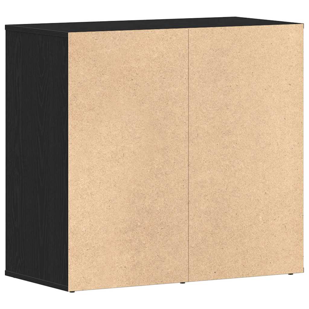 Sminkes szekrény fiókkal fekete tölgy 80 x 40 x 75 cm faanyag