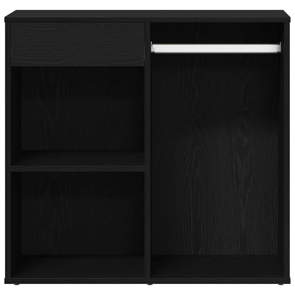 Sminkes szekrény fiókkal fekete tölgy 80 x 40 x 75 cm faanyag