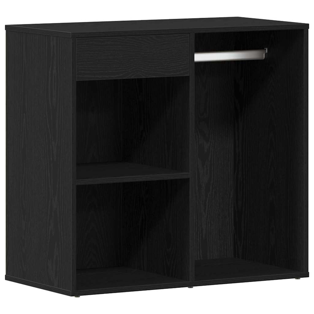 Sminkes szekrény fiókkal fekete tölgy 80 x 40 x 75 cm faanyag
