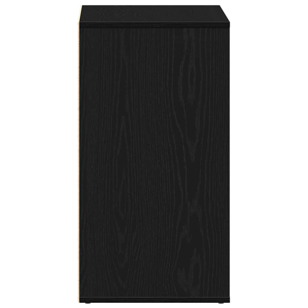 Sminkes szekrény fiókkal fekete tölgy 80 x 40 x 75 cm faanyag