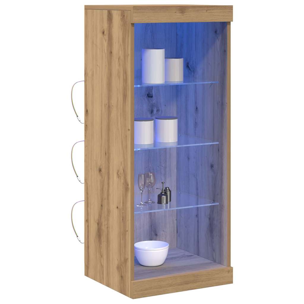 Led tálaló artisan tölgy 41 x 37 x 100 cm faanyag