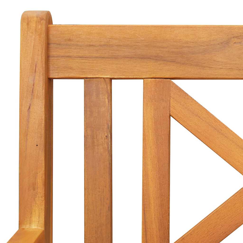 Kerti ringató pad természetes 110 x 59 x 97 cm tömör akácfa