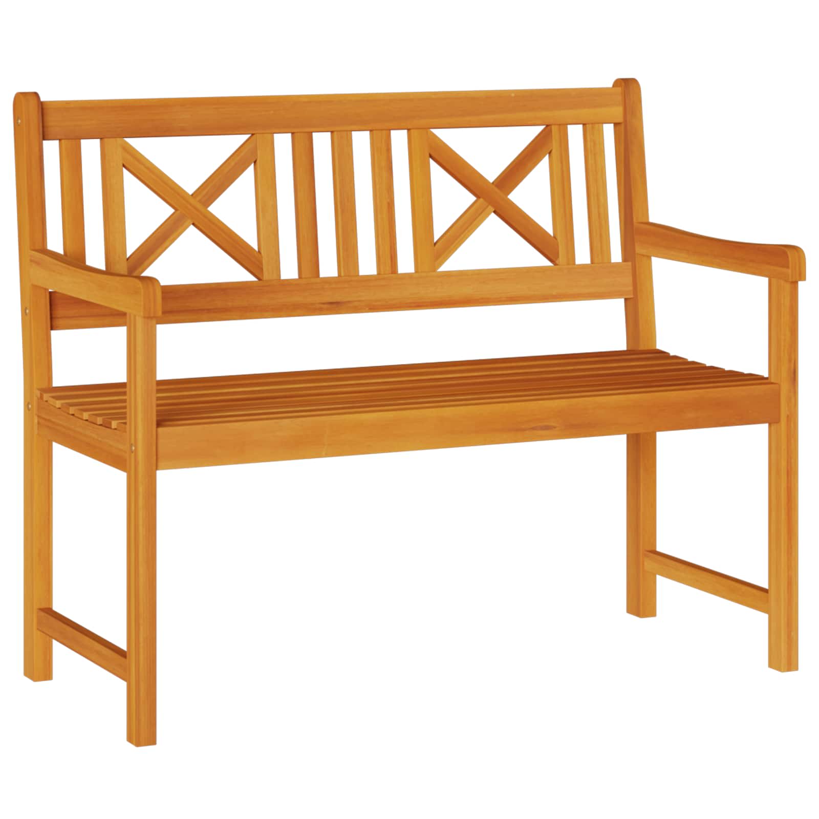 Kerti pad természetes 110 x 56 x 90 cm tömör akácfa