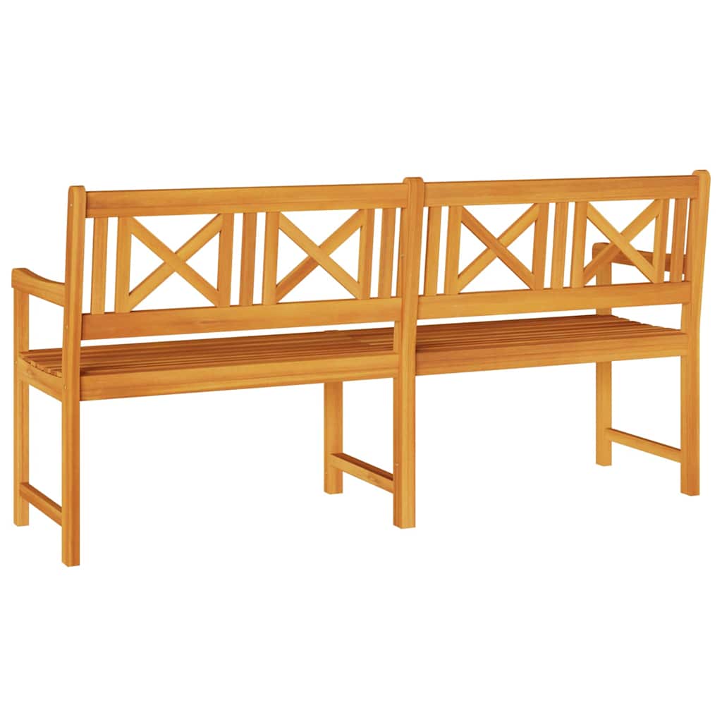 Kerti pad természetes 180 x 56 x 90 cm tömör akácfa