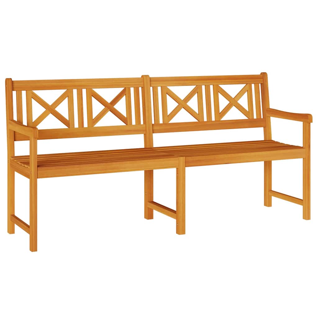 Kerti pad természetes 180 x 56 x 90 cm tömör akácfa