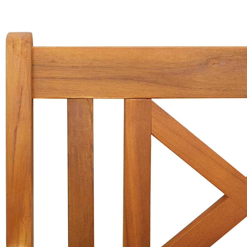Kerti pad természetes 220 x 56 x 90 cm tömör akácfa