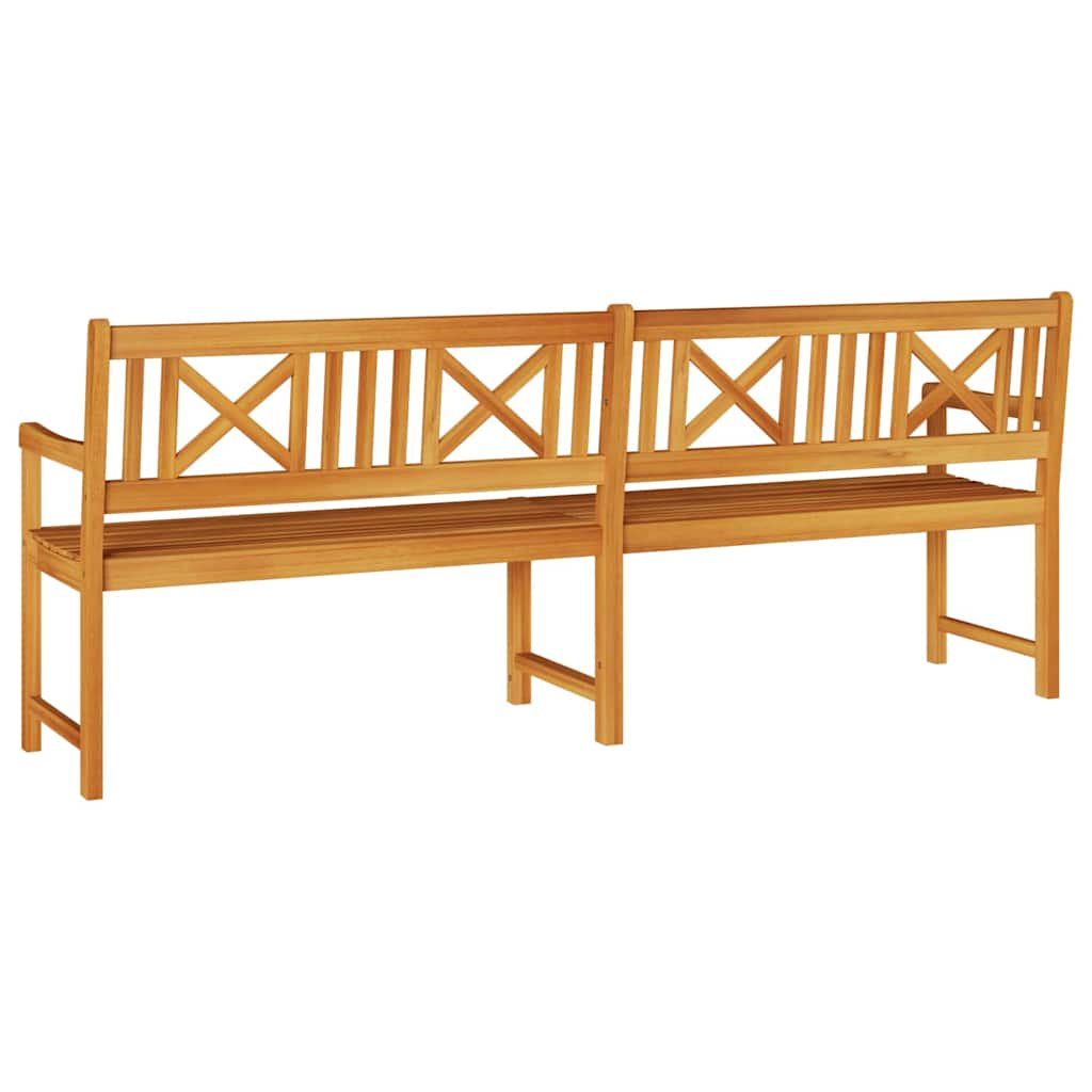 Kerti pad természetes 220 x 56 x 90 cm tömör akácfa