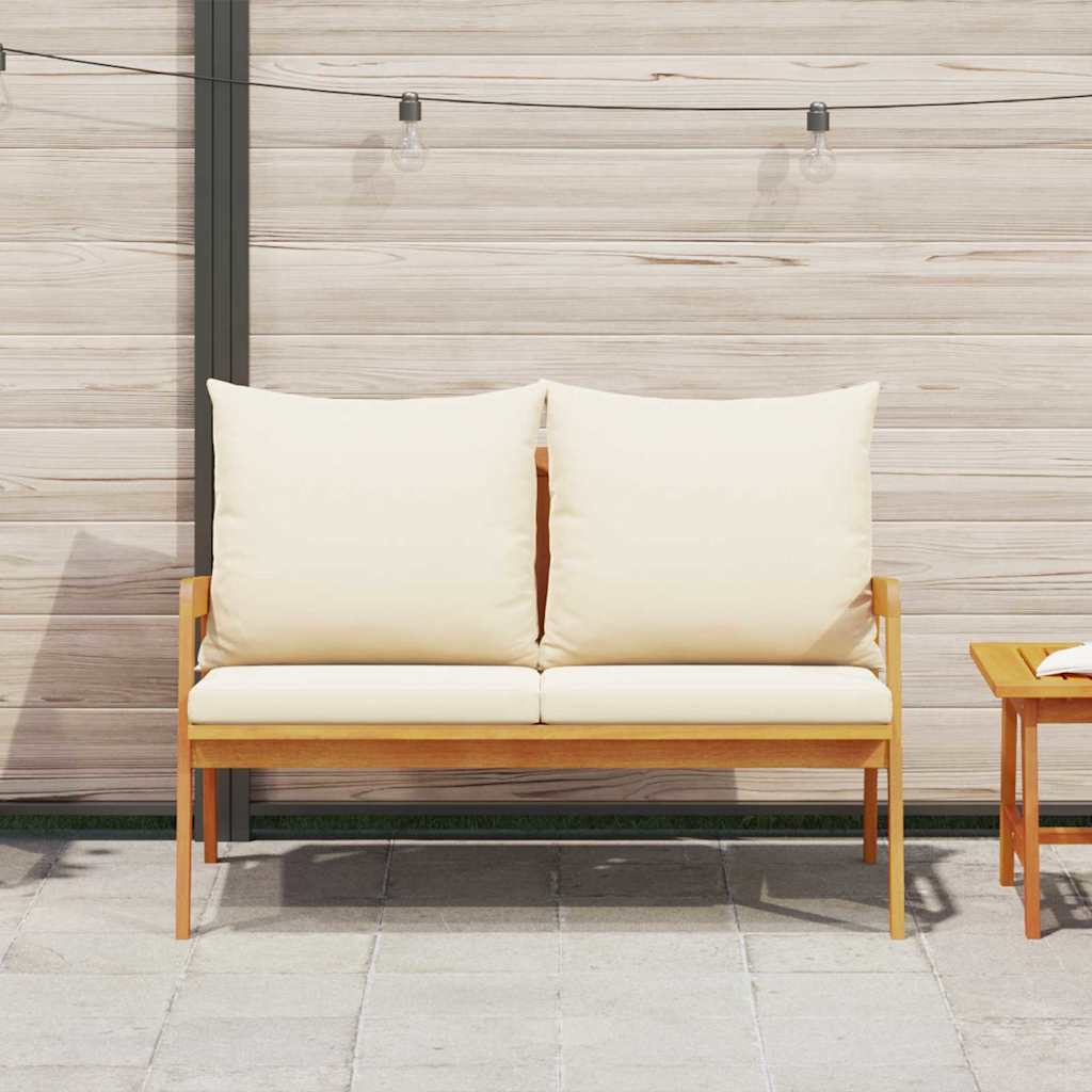 Kerti pad olaj természetes 115 x 65 x 71 cm tömör akácfa