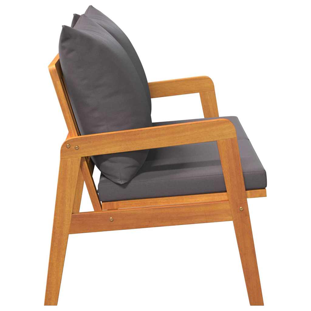 Kerti pad olaj természetes 115 x 65 x 71 cm tömör akácfa