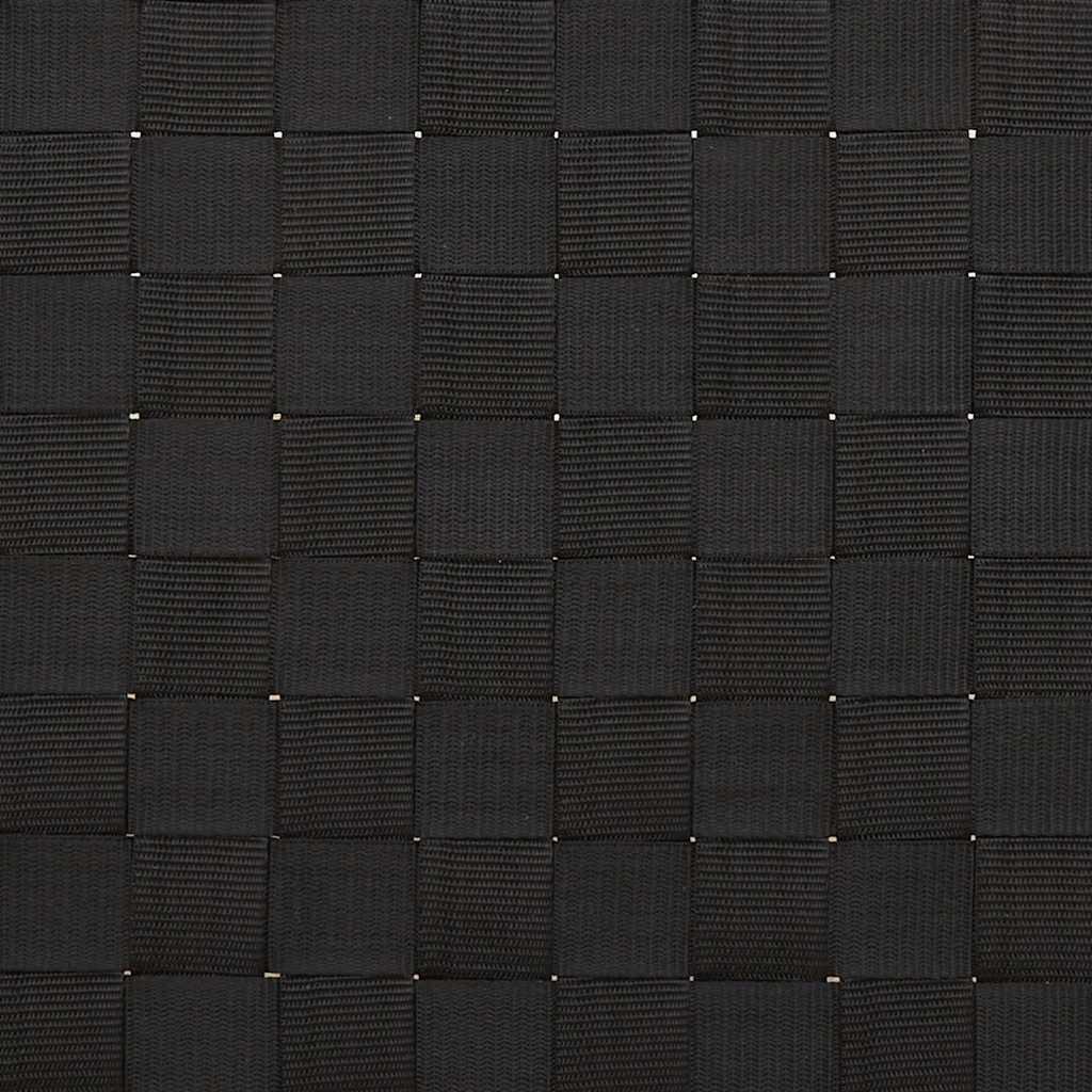 Fekete szövött bambusz napozóágy 55 x 200 x 30 cm