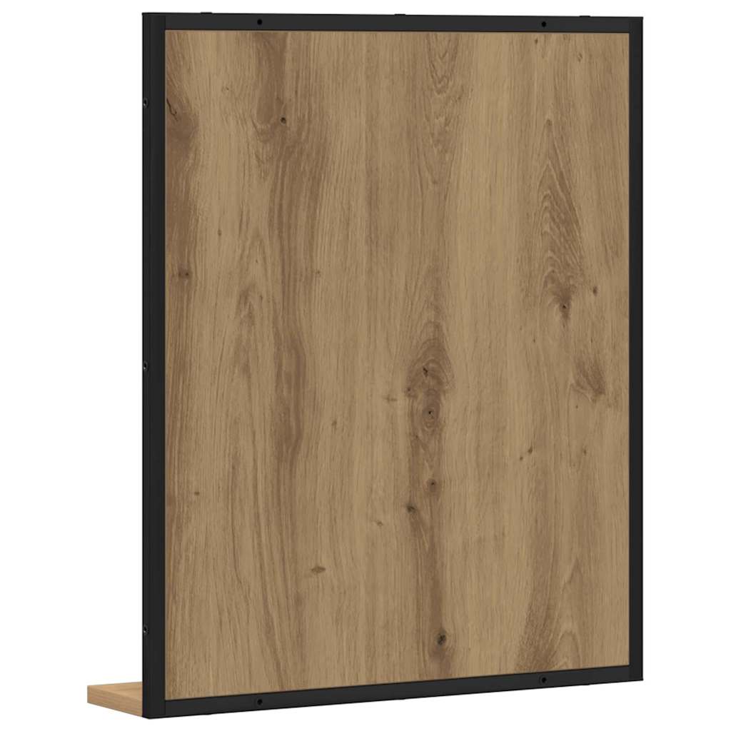 Tükör kézműves tölgy 50 x 12 x 60 cm üveg és műszaki fa