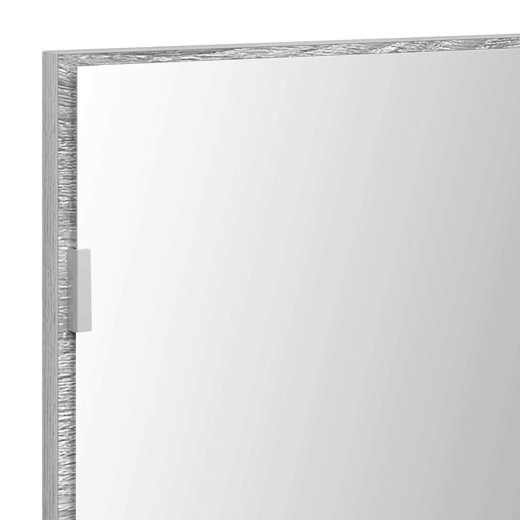Tükör magas szürke sonoma 80 x 37 cm üveg és műszaki fa