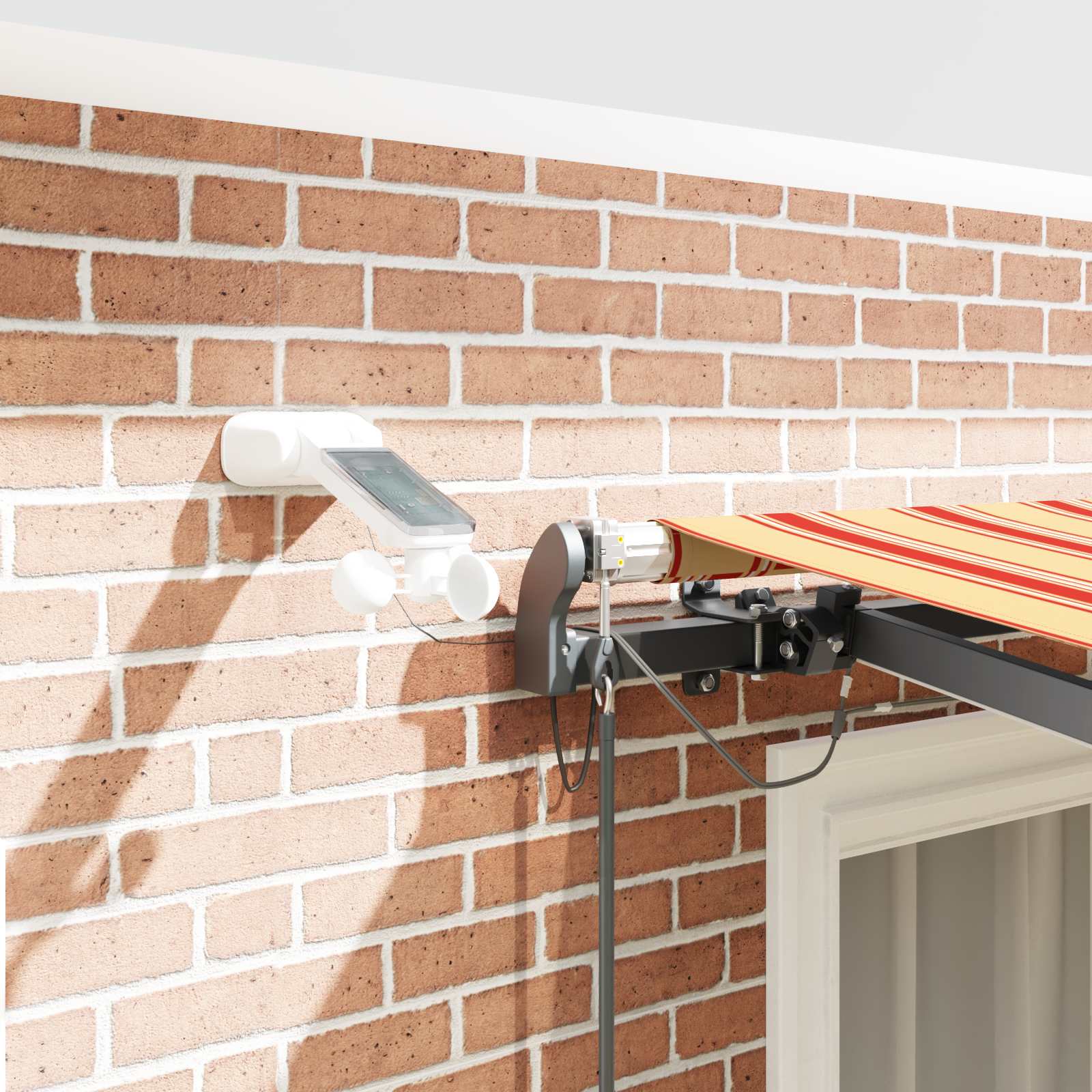 Napernyő anyag sárga és narancs 350 x 250 cm poliészter