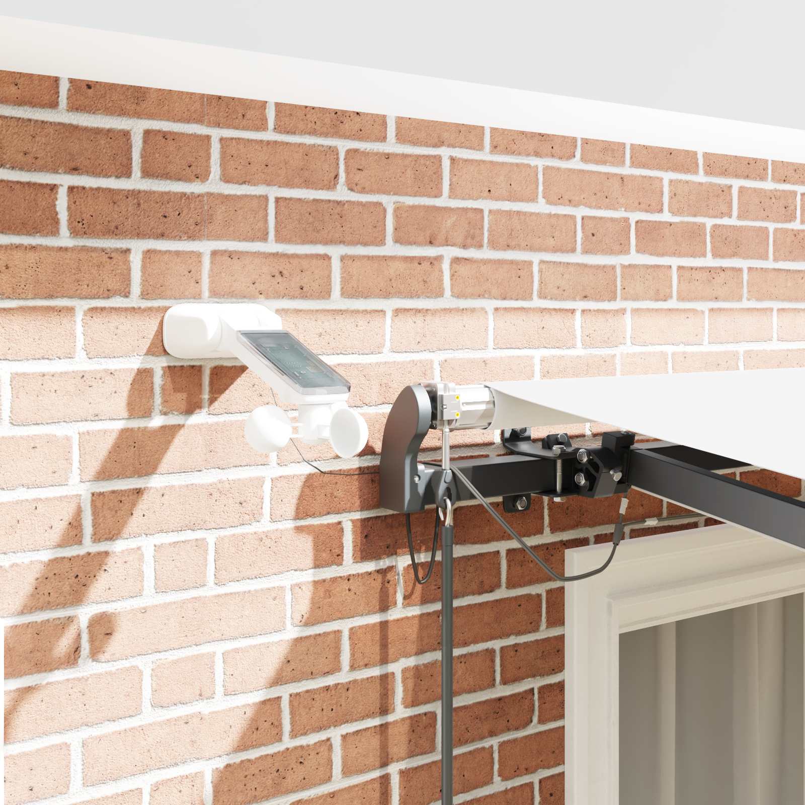 Napernyő anyag tartalmaz fehér 350 x 250 cm poliészter