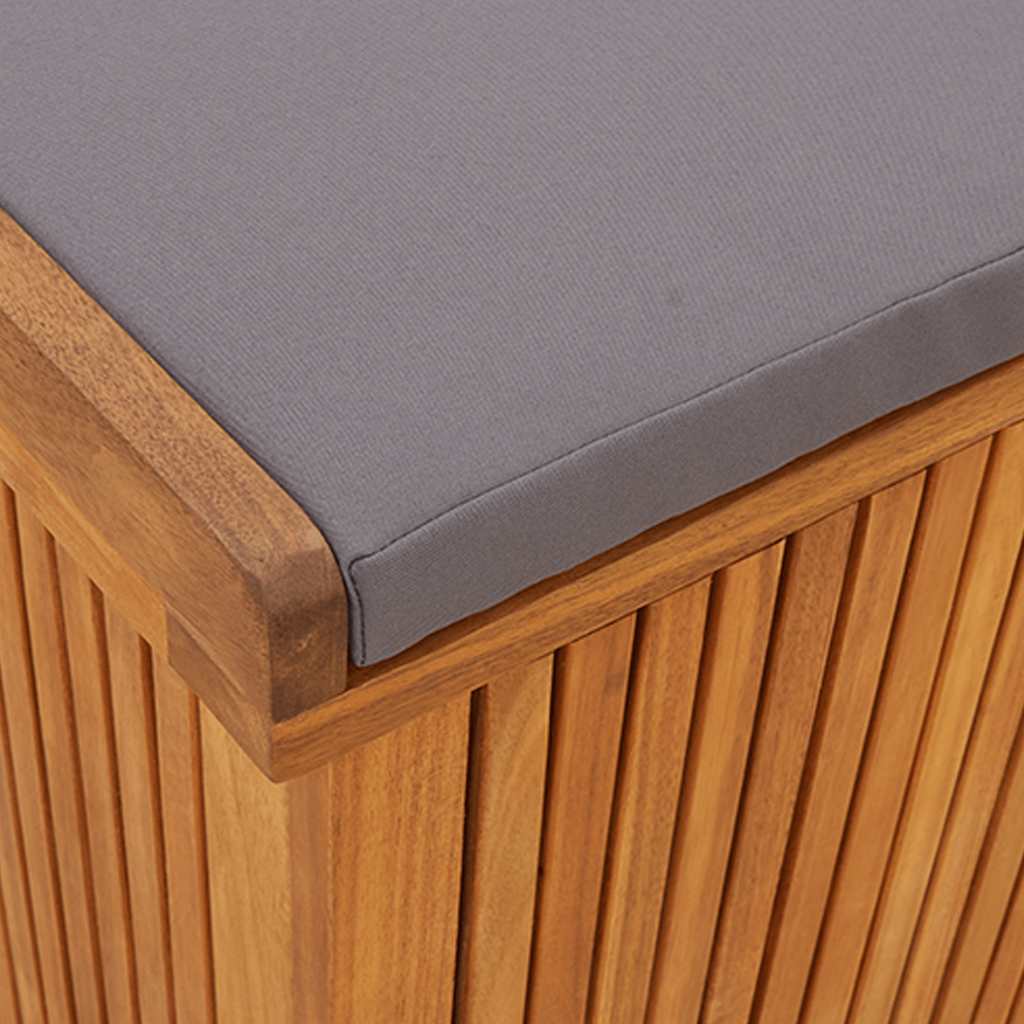 Tömör akácfa kültéri párnatartó láda 150x50x60,5 cm